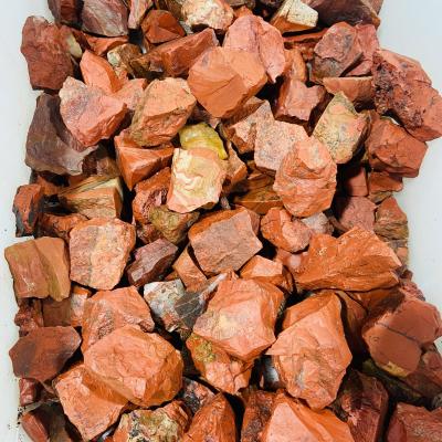 China China natual raw stone reiki healing stone natural rough red jasper gravel gemstone for decoration and gifts for sale