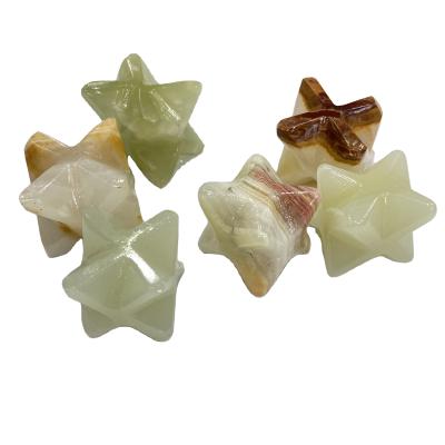 China China High Quality Natural Afghanistan Healing Stones Eight Jade Sharp Star Crystals Carving Piece For Decoration And Gifts for sale