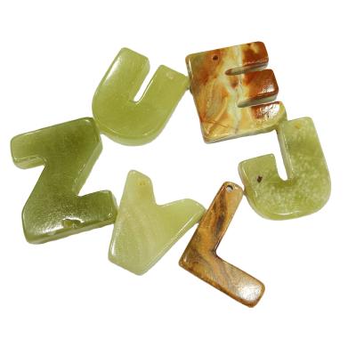 China China High Quality Natural Jade Stones Healing New Afghanistan Crystals English Letters Carving Piece For Decoration And Gifts for sale