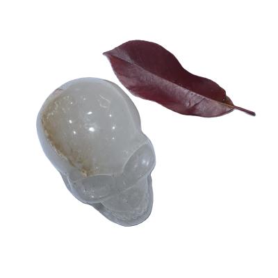 China China Natural Clear Crystals Stones Healing Skulls Open Crystal Skull For Gift Decoration white for sale