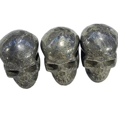 China Wholesale Natural China Quartz Crystal Chalcopyrite Stones Crystals Skull Healing Stone for Decoration and Gifts for sale