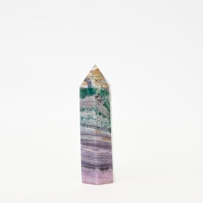 China Wholesale Natural China Crystals Healing Stone Decoration Opens Colorful Fluorite Column For Healing for sale