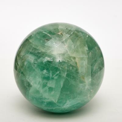 China High quality natural fengshui crystal stone and china crystals healing stones fluorite ball healing stone for decoration and gifts for sale