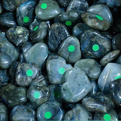 China China best quality craft crystal stone various natural heart fengshui stones labradorite healing crystals for decoration and gifts for sale