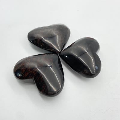 China New China natural crystal healing stones rose gold heart stone fengshui and healing crystal stone for decoration and gifts for sale