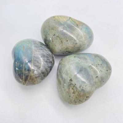 China China High Quality Natural Labradorite Healing Stones Fengshui Stone and Heart Healing Crystal Stone for Decoration and Gifts for sale