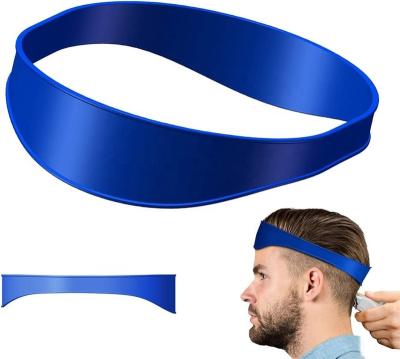 China Silicone Curved Silicone Haircut Tape for DIY Home Haircuts and Neckline Shaving Template for sale