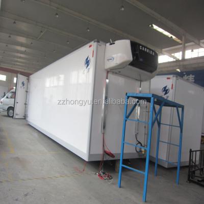 China FRP sheet + PU foam cheapest insulated meat hook refrigerated truck panel / insulated truck body for sale for sale