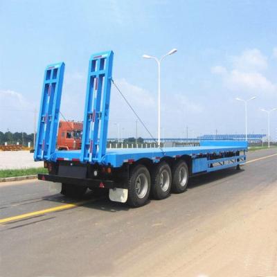 China Truck Trailer 3 Axles Low Bed Semi Trailer for sale