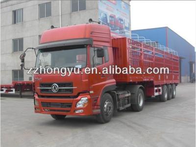 China Truck trailer 53ft container semi trailer, 3 axle container semi trailer, 40ft container frame semi trailer truck for sale