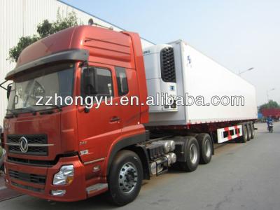 China Truck trailer 40 feet container semi trailer, 3 axle container semi trailer, container frame semi trailer truck for sale