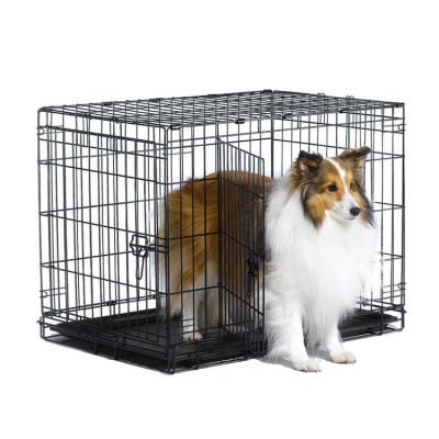 China Breathable Good Quality OEM/ODM Customized Outdoor Heavy Dog Kennel Cage Black Large Dog Cage for sale