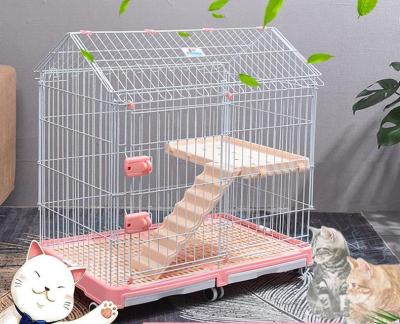 China High Quality Breathable Pet Dog Cat Travel House Home Pet Cage Dog Cat Stainless Steel Wire Cage for sale