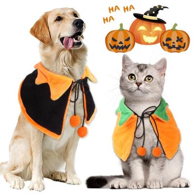 China Halloween Sales Pumpkin Hat Cap Designer Viable Hot Novelty Dog Clothes Christmas Funny Pet Cat Party Cosplay Apparel Dog Clothes for sale