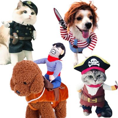 China Sustainable Halloween Pet Supplies Dog Clothes Wholesale Designer Winter Christmas Fashions Small Pet Cat Apparel Dog Clothes for sale