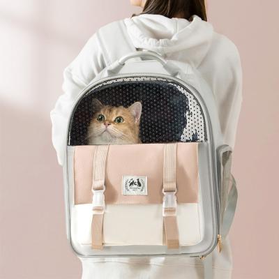 China Competitive Price Viable Korean Style Canvas Bag Pet Shoulder Cat Dog Portable Breathable Pet Carrier Bag for sale