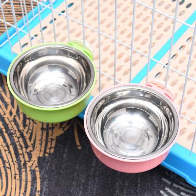 China Sustainable Top Double Wall Insulated Stainless Steel Bowls For Puppies Water Food Feeder Pet Bowl for sale