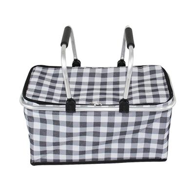 China Fashion New Fashion Celebrity Food Delivery Basket Heat Insulation Picnic Basket Waterproof Net Portable Foldable Heat Insulation Basket for sale