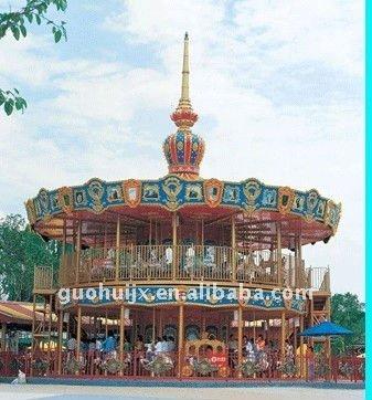 China big amusement park rides new equipment carousel 68people for sale