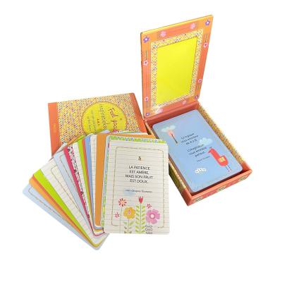 China Custom Entertaiment Playing Cards Learning Cards For Kids Educational Flash Cards / Cognitive Cards for sale