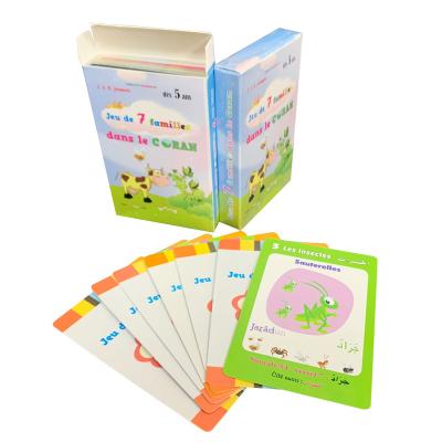 China Entertaiment Playing Cards Decks Full Learning Flash Cards Custom Printing Learning Cards for sale