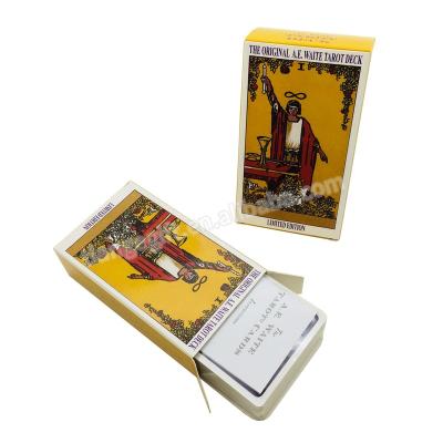 China Wholesale deck 7x12cm paper/plastic custom printing 78 cards original tarot cards with guidebook for sale