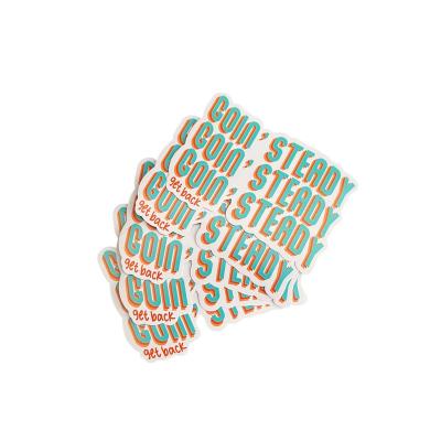 China 50PCS MOQ Waterproof UV-Resistant Die-Cut Vinyl Custom Stickers Different Shapes Stickers for sale