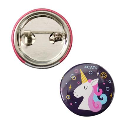 China Custom Promotional Europe 25mm Button Pin Cartoon Printing Badges for sale