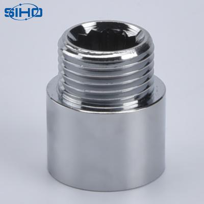 China Water Thread Stainless Steel Male Female Brass Extension Nipple With High Quality for sale