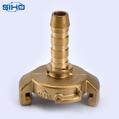 China Top Selling Square Brass Water Pipe Connectors Brass Water Oil Base Gas Yellow Color Quick Coupling Male ISO 9001 1/8