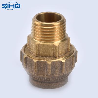 China Water China Manufacturer Brass Thread Compression Fittings For HDPE Pipe for sale