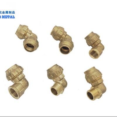 China Water Spain Style Brass Compression Fittings PE Fittings for sale