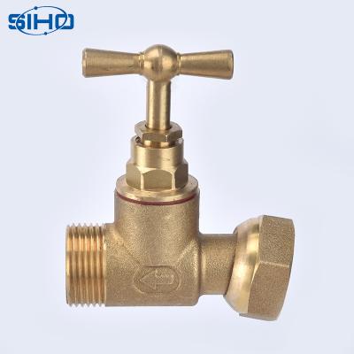 China General Brass Gate Valve With 2 Way Connector Inconel 1/2-3/4 Inch Standard Normal Water Temperature Brass Color Ball Manual General BSP for sale