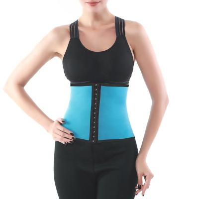 China Antibacterial Neoprene Waist Trimmer Belt Sweat Abdominal Wrap Belly Toner Lumbosacral & Lumbar Support Sauna Suit Effect Trainer Blue Belts for sale