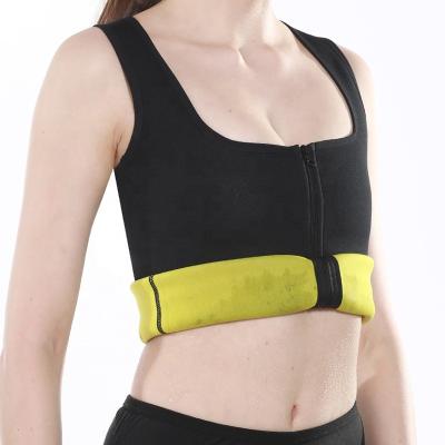 China Antibacterial Neoprene Heat Trapping Sweat Vest For Women Polymer Sauna Tank Top Workout Vest Body Shapers Waist Trainer Hot Shapewear Shirt for sale