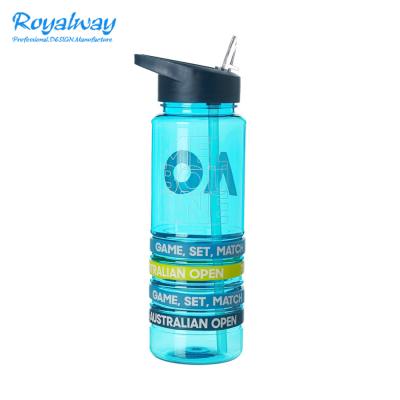 China Sustainable Promotional Durable Silicone Bands Sports Water Bottle Tumbler With Straw for sale