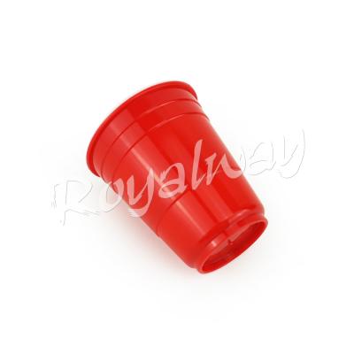 China 2oz Reusable Eco-Friendly Reusable Plastic Red Shot Glass, Party Plastic Cups for sale