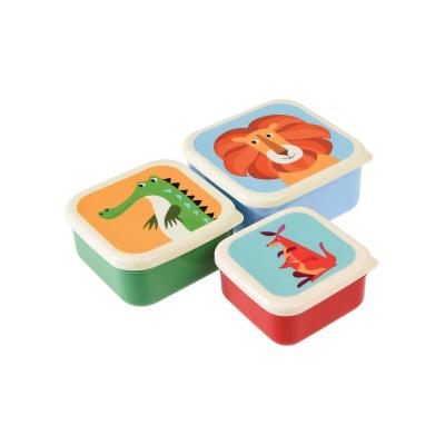 China BPA FREE Sustainable Reusable Kids Snack Jars (Set 3) Toddler Lunch Boxes for sale