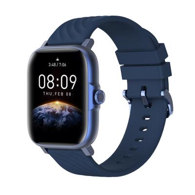 China Touch Screen Calls Smart Watch Strap Blood Oxygen Rubber Tracker Wearable Devices With Music Control for sale