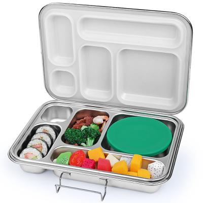 China Freshness Preserving Aohea Storage Boxes and Bins Stainless Steel Bento Box Leak Proof Bpa Free Bento Lunch Box for sale