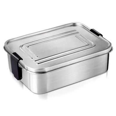 China Lunch 2022 Aohea Loop Container 304 Stainless Steel Bento Box Leakproof Nylon LUNCH for sale