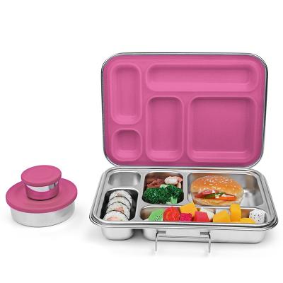 China Safe 5 Aohea Storage Boxes Metaldishwasher Sustainable Bpa Free Leakproof Kids Lunch Box And Bins Large Capacity Bpa Compartments for sale