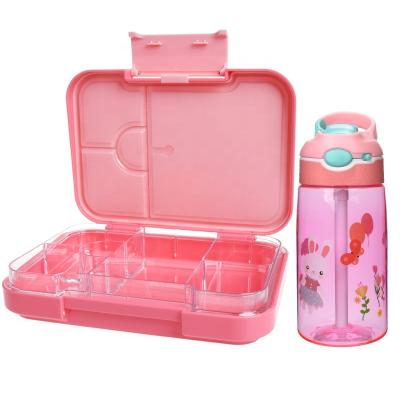 China Aohea Sustainable BPA Free Drinking Cup Kids Eco-Friendly Lunch Boxes For School Kids Bentobox for sale