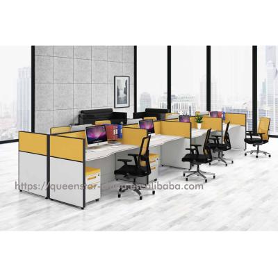 China QS-OW-X70F01 Modern Modern Office Workstation Modular Open Workstation Compartments for sale