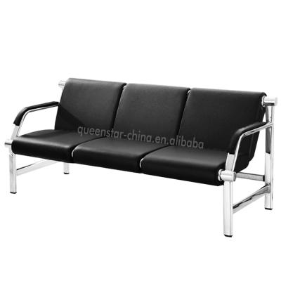 China QS-WTC02 Modern Airport 3 Chair Medical Hospital 3seaters Metal Frame Public Frame Seating Waiting Waiting Chairs for sale