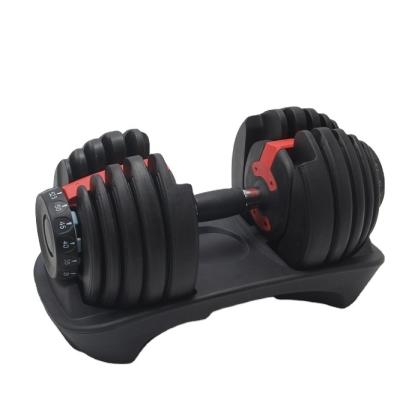 China Portable Professional Gym Fitness Weights Home Fit 52 Pounds Dumbbell 24 KG Adjustable Dumbbell for sale