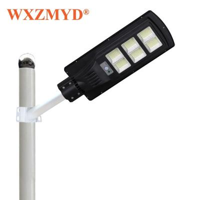 China ROAD Ip65 Smart Outdoor Commercial Lights Waterproof ABS 30w 60w 90w 120w All In One Integrated Solar LED Street Light for sale