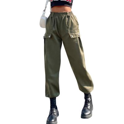 China 2021 spring and summer new fashion street casual pants high pants womens for sale