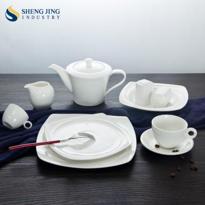 China 100 Piece Dish Food Restaurant Supply Tableware Hotel Kitchenware Viable Dinner Set for sale