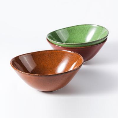 China 2020 European new product viable ceramic bowl for restaurant and hotel use porcelain salad bowl for noodle for sale